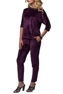 Домашний костюм женский Lelio 919 фиолетовый 48