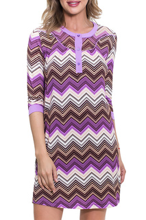 Домашнее платье женское Penye mood 7617 фиолетовое 44