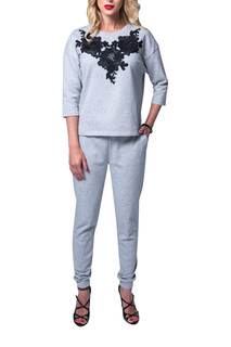 Домашний костюм женский Lelio 1014-2 серый 46