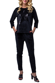 Домашний костюм женский Lelio 918 черный 50