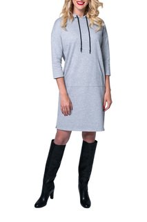 Домашнее платье женское Lelio 1019 серое 46