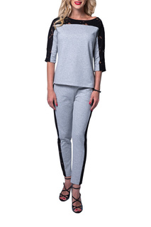 Домашний костюм женский Lelio 1017 серый 48