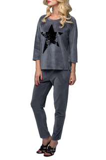 Домашний костюм женский Lelio 918 серый 46