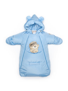 Конверт, Демисезон, Голубой медведь, арт.306Ф (68 см) Malek Baby
