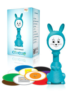 Интерактивная игрушка BertToys Умный Зайчик Няня PRO, синий