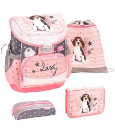 Ранец Belmil Mini Fit Lovely Beagle, Щенок, розовый, с наполнением 405 33/9/LOVELY/SET