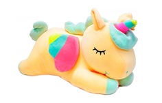 Мягкая игрушка плюшевый Единорог 60 см Edinorog_Yellow_60 Wellywell