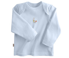 Футболка с длинным рукавом "Be Happy" (цвет: голубой, рост 80 см) Наша Мама