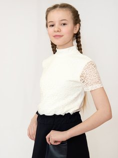 Водолазка для девочки Nota Bene (цвет: молочный, рост 140 см)