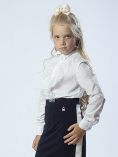 Блузка полуприлегающего силуэта Nota Bene (цвет: белый, размер 146)