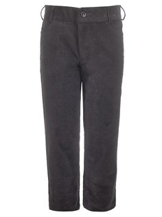 Брюки чиносы со средней посадкой для мальчика Nota Bene (цвет: темно-серый, рост 134 см)