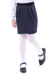 Юбка тюльпан прямого силуэта зауженная к низу Nota Bene (цвет: темно-синий, размер 122)