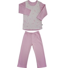 Пижама для девочки (футболка с длинным рукавом/брюки, рост 110 см) Наша Мама