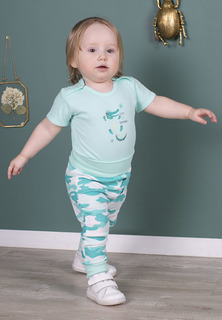 Боди для малыша "Кроко", цвет: бирюзовый, рост 74 см Сонный гномик