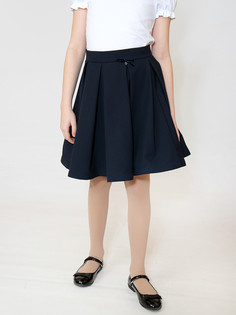 Юбка расклешенная в складку Nota Bene (цвет: темно-синий, размер 122)