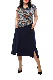 Юбка женская DizzyWay 21238 синяя 54