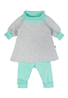 Комплект на лето "Имото", цвет: серый, размер 74 Сонный гномик