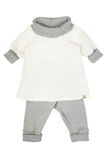 Комплект на лето "Имото", цвет: молоко, размер 80 Сонный гномик