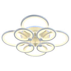 Светодиодная люстра Profit Light 8077/4+4 WHT 192W+11W RGB
