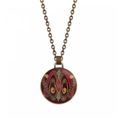 Колье из бижутерного сплава с эмалью 50 см Clara Bijoux B44183-13 R