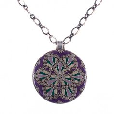 Колье из бижутерного сплава/бронзы с эмалью 50 см Clara Bijoux B70886.CGM V
