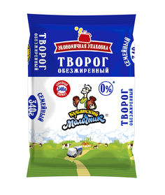 Творог Кубанский Молочник Уманский обезжиренный 340 г