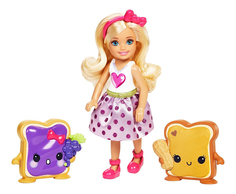 Кукла Barbie Челси и сладости в белой майке
