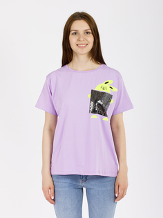 Футболка женская DAIROS GD69301009 фиолетовая One size