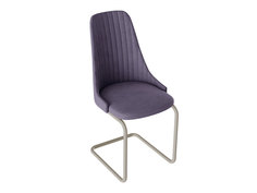 Стул «Франк» (скоба) исп. 2 Капучино матовый/Фиолетовый микровелюр Triya