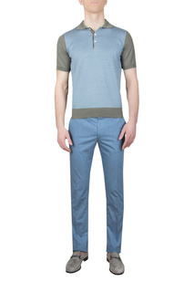 Брюки мужские Corneliani 105257 голубые 54