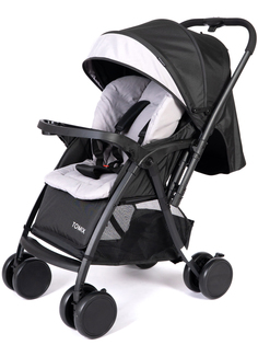 Коляска прогулочная TOMIX Cosy V2 с перекидной ручкой, черная HP-712/Black