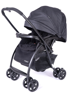 Коляска прогулочная TOMIX Carry с перекидной ручкой, черная HP-712ZG/Black