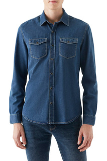 Рубашка мужская Mavi 295732901 синяя 50-52