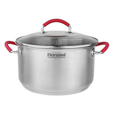 Кастрюля RONDELL Sorge 1221-RD-01, 5.1л, с крышкой, серебристый