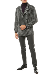 Пальто мужское BAZIONI 5051 M BLANCO NERO черное 58