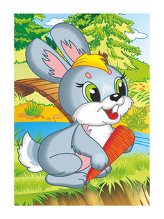 Игра для самых маленьких. Весёлые пазлы Зайчик , 12 элементов Topgame