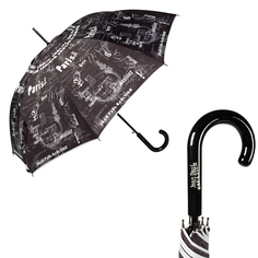 Зонт женский Jean Paul Gaultier 1312-LA Ecritues Noir