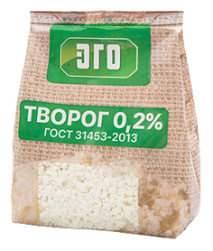 Творог Эго рассыпчатый 0,2% 400 г