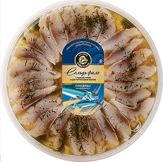 Сельдь Золотая Fishka филе-кусочки с пряностями в растительном масле 150 г