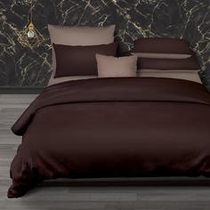 Постельное белье из перкали "Унисон" (50х70) "Cappuccino (активное крашение)" евростандарт Тейковский ХБК