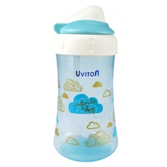 Поильник с трубочкой и крышечкой, 360 мл (цвет: голубой) Uviton