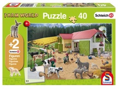 Пазл На ферме , 40 элементов + подарок Schmidt