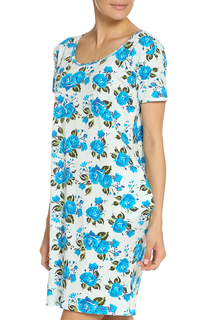 Домашнее платье женское Веста 17-01-035 голубое 46