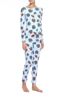 Домашний костюм женский Веста 18-01-028 голубой 54