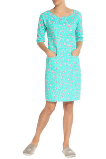 Домашнее платье женское Веста 16-02-053 зеленое 54