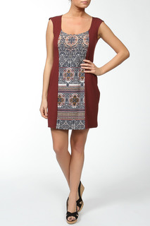 Домашнее платье женское Веста 10048 коричневое 46