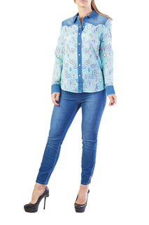 Рубашка женская LAFEI-NIER H722922-JS голубая 44