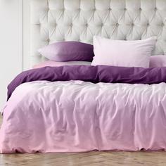 Постельное белье из сатина "Унисон" (50х70) "Лавандовый сон" семейный Тейковский ХБК