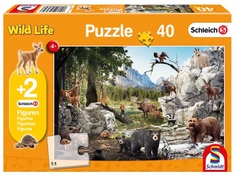 Пазл Лесные животные , 40 элементов + подарок Schmidt