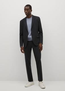 Костюмный пиджак slim-fit из хлопка - Fabre Mango